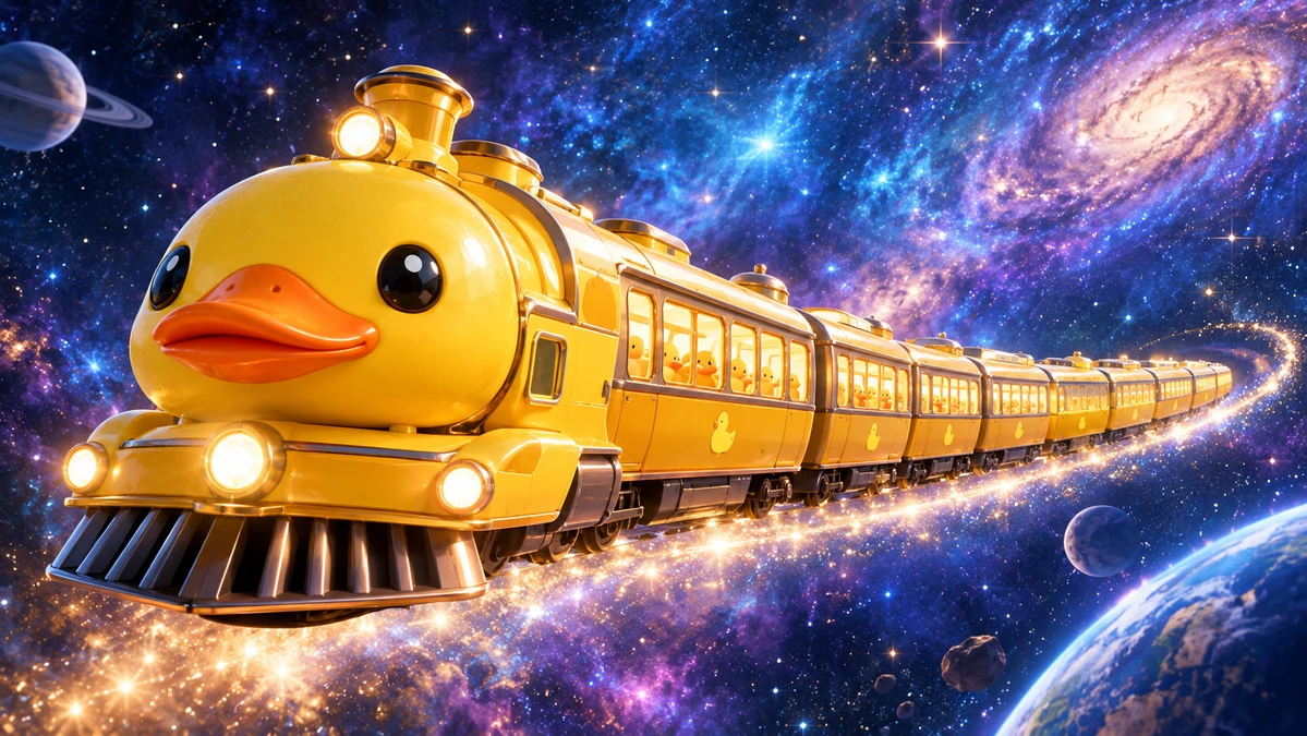 銀河を駆けるアヒル列車